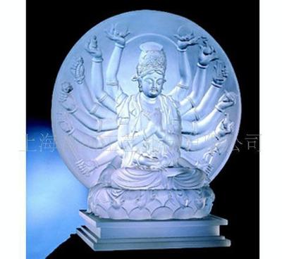 透明雕塑 千手觀音 樹脂工藝品加工定制訂做