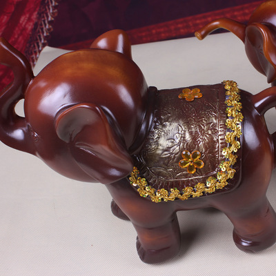 【工藝樹脂裝飾品招財母子三連大象擺件 吉祥三寶新房擺件大號】價格,廠家,圖片,塑料、樹脂工藝品,李泉崽(個體經營)-