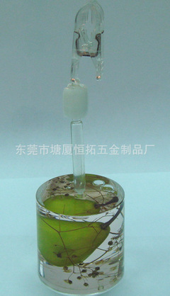 【廠價直銷壓克力便簽夾 壓克力入油名片夾 創意壓克力入油名片夾】價格,廠家,圖片,塑料、樹脂工藝品,東莞市塘廈恒拓五金制品廠-